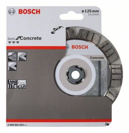 Bosch dijamantska rezna ploča best for concrete 125 x 22,23 x 2,2 x 12 mm ( 2608602652 )