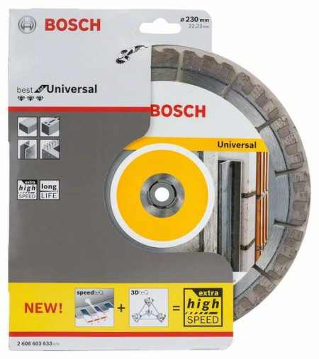 Bosch dijamantska rezna ploča best for universal 230 x 22,23 x 2,4 x 15 mm ( 2608603633 )