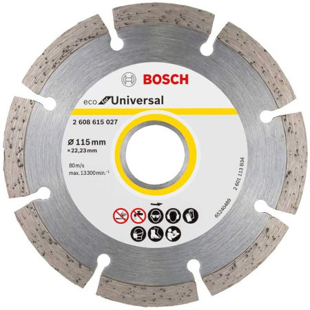 Bosch dijamantska rezna ploča eco for universal 115x22.23x2.0x7mm ( 2608615027 )