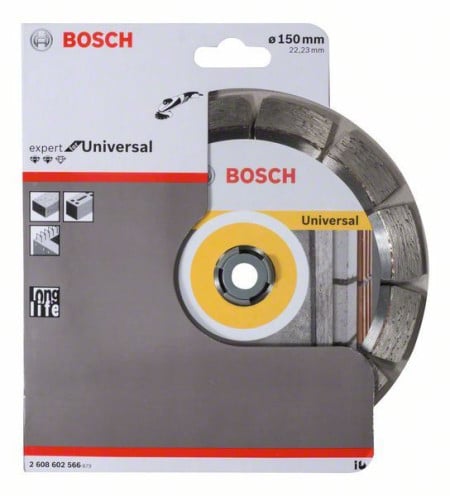 Bosch dijamantska rezna ploča expert for universal 150 x 22,23 x 2,4 x 12 mm ( 2608602566 ) - Img 1