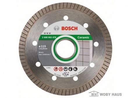 Bosch dijamantska rezna ploča fpp gres 115 x 22,23 mm ( 2608602478 ) - Img 1
