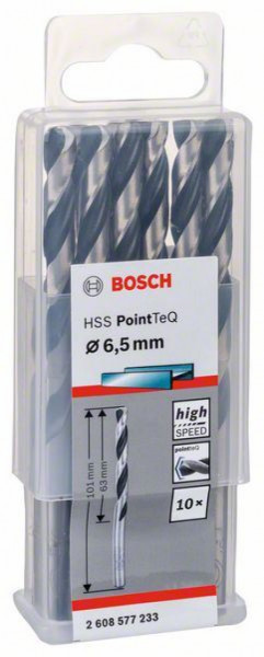 Bosch HSS spiralna burgija PointTeQ 6,5 mm ( 2608577233 )