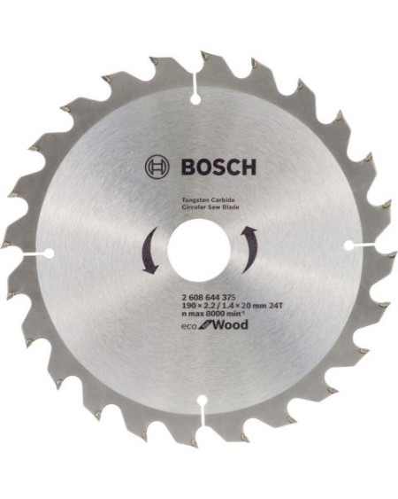 Bosch list kružne testere za drvo 190x2,2x20/24z eco for wood ( 2608644375 ) - Img 1