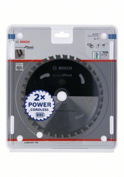 Bosch standard for steel list kružne testere za akumulatorske testere 173x1.6/1.2x20 T36 173x1.6/1.2x20 T36 ( 2608837750 )
