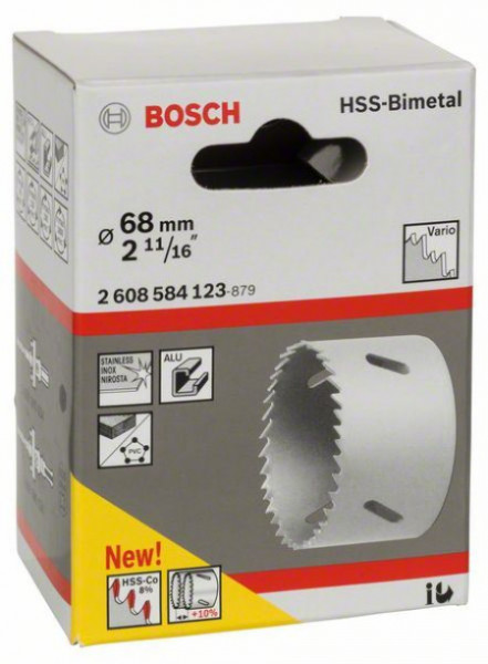 Bosch testera za otvore HSS-bimetal za standardne adaptere 68 mm, 2 11/16" ( 2608584123 )