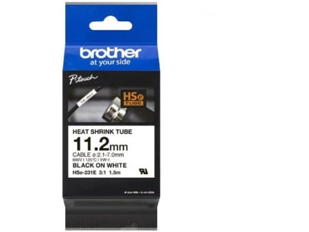 Brother 11,2mm crno/belo termoskuplj. ( HSE231E )