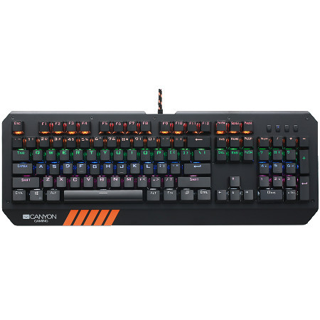 Canyon hazard GK-6, wired multimedia gaming keyboard with lighting effect, black ( CND-SKB6-US )