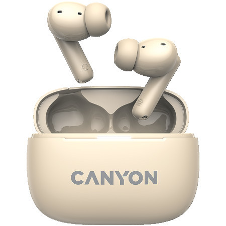 Canyon OnGo TWS-10 ANC+ENC, Bluetooth Headset, Beige ( CNS-TWS10BG )