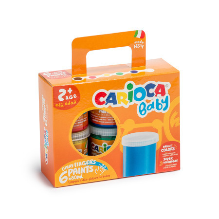 Carioca tempere 1/6 Baby finger paints KO032 ( A495 ) - Img 1