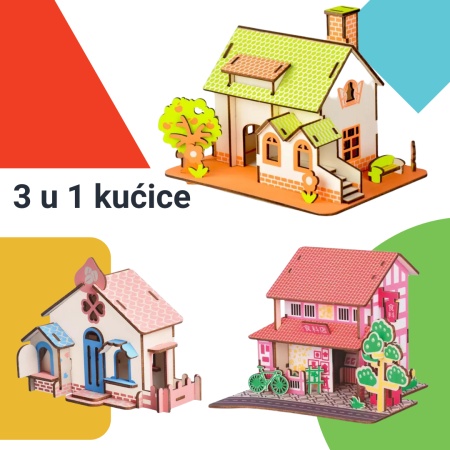 Čarolijashop 3 u 1 slagalice kućice ( 7747)