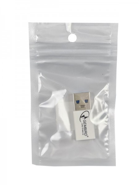 CCP-USB3-AMCM-0M** Gembird USB 3.1 AM to Type-C female adapter cable, White (Alt.A-USB3-AMCF-01, 79)