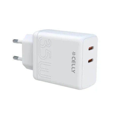 Celly tc2usbc35wwh 35w 2x usb c kućni punjač -1