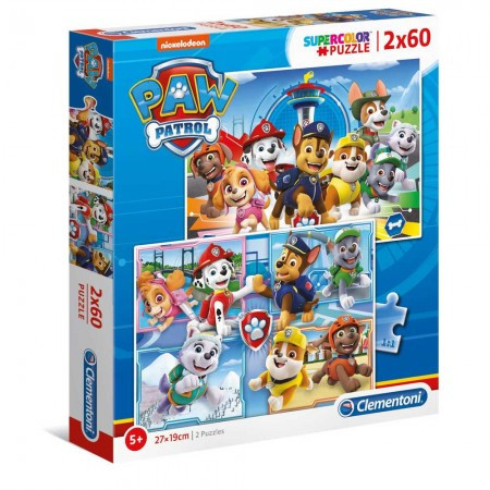 Clementoni puzzle 2x60 paw patrol ( CL21617 )  - Img 1