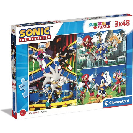 Clementoni puzzle 3x48 sonic ( CL25280 )