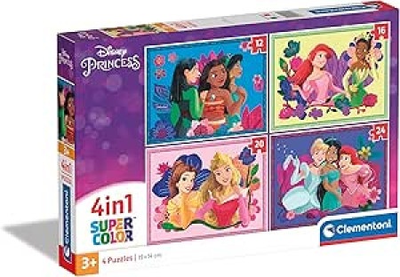Clementoni puzzle 4 u 1 disney princess ( CL21517 )