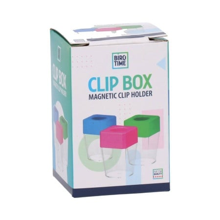 Clip box, držač za spajalice magnetni, pvc, plava ( 422001 )