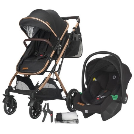 Coccolle Ravello Kolica za Bebe 3u1 Crna ( 10269 )