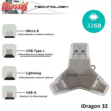 Colossus Multi USB i dragon 4u1 u016a 32GB ( 6970780810011 ) - Img 1