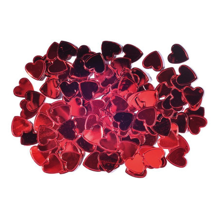 Crafty ruby, kraft konfete, srca, crvena, 15 x 15mm, 14g ( 137012 )