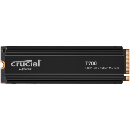 Crucial T700 4TB PCIe Gen5 NVMe M.2 SSD with heatsink ( CT4000T700SSD5 )