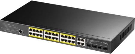 Cudy GS2028PS4-400W, 10/100/1000M 24-Port POE + 4Port Uplink Gigabit Managed Switch