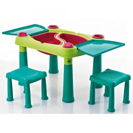 Curver sto dečiji sa dve stolice set, tirkizna/svetlo zelena ( CU 231593 ) - Img 1