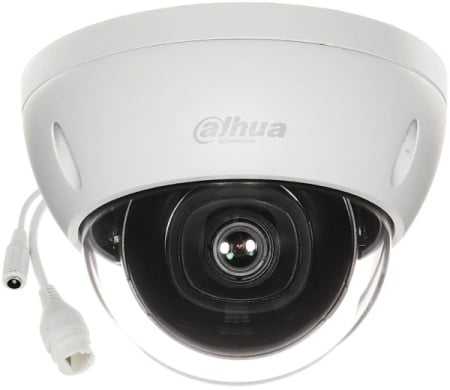 Dahua IPC-HDBW1230E-0280B-S5, IP 2MP Anti-vandal dome IC kamera, IC 30M