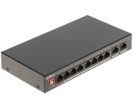 Dahua PFS3010-8ET-96-V2 8portfast ethernet PoE switch - Img 1