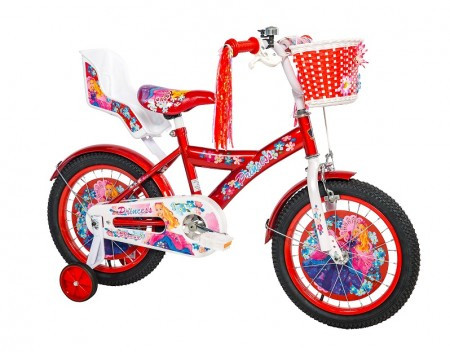 Dečiji Bicikl Princess 16&quot; crvena/bela ( 590034 ) - Img 1