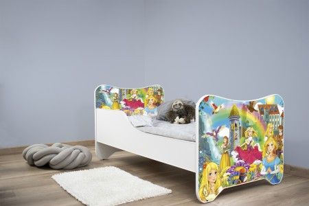 Dečiji krevet 140x70 cm happy kitty PRINCESSES ( 7543 )