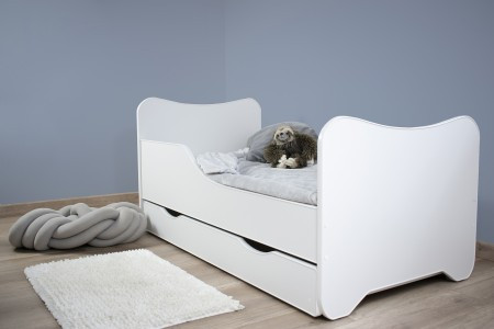 Dečiji krevet 160x80 cm happy kitty+fioka WHITE ( 7448 )
