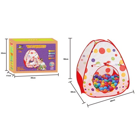 Dečja kućica za igru - šator, 100 loptica ( 66-705000 )