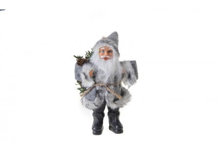 Deco Santa, Deda Mraz, bela, 18cm ( 740811 ) - Img 1
