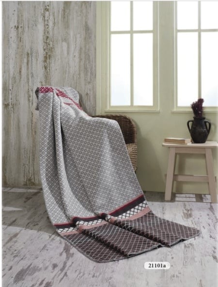 Dekordom ćebe eco blanket 150x200 - 21101c - grey rhombus ( 021954 )-1