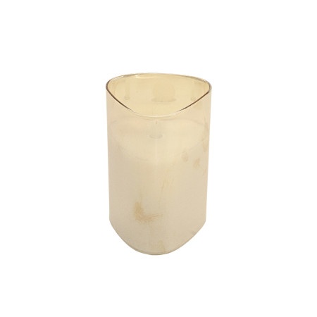 Dekordom Led candle prism - 15cm - gold - n53 ( 025062 )