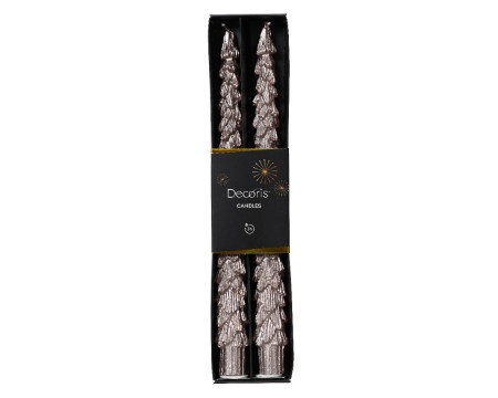 Dekordom novogodišnja dekoracija - candle wax set 2pcs 25cm 215682 - blush pink - kmg ( 043338 )-1