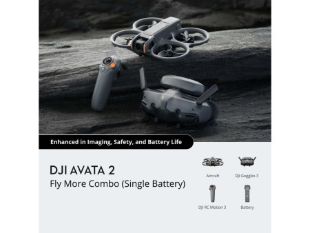 DJI Dron Avata 2 Fly More Combo (Single Battery) ( CP.FP.00000150.01 )
