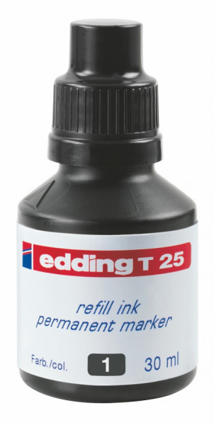 Edding refil za markere E-T25, 30ml crna ( 08MM09B )