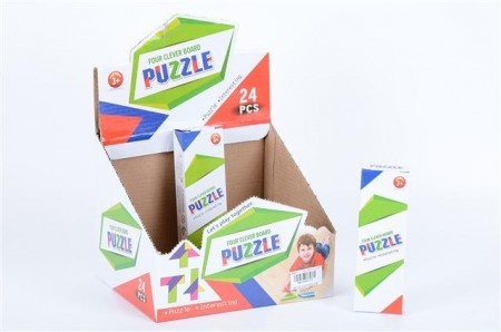 Edukativna igračka - puzzle za decu različitih oblika 24el. 13x5x2 ( 463779 )