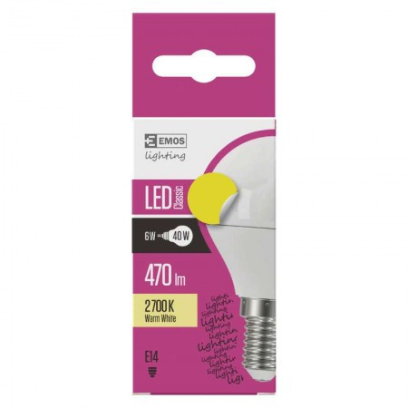 Emos led sijalica classic mini globe 5W e14 ww zq1220 ( 1734 )