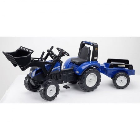 Falk toys traktor na pedale sa kašikom i prikolicom new holland ( 3090m )