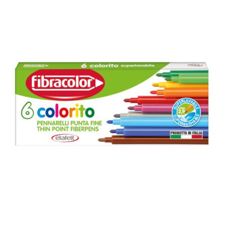 Flomasteri 6/1 fibracolor 10539sw006sc ( 97/00209 ) - Img 1