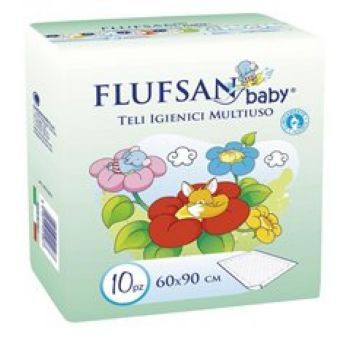 Flufsan baby nepromočivi podmetač 60 x 90 cm 10 komada ( 0310011 ) - Img 1