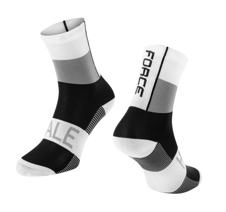 Force čarape hale, belo-crno-sive l-xl/42-47 ( 900881 )