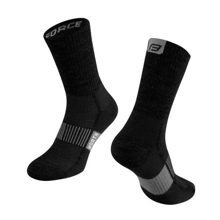 Force čarape north, crno-siva l-xl / 42-47 ( 9011937/S61 )