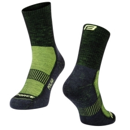 Force čarape polar, crne-fluo s-m/36-41(merino) ( 9009160 )