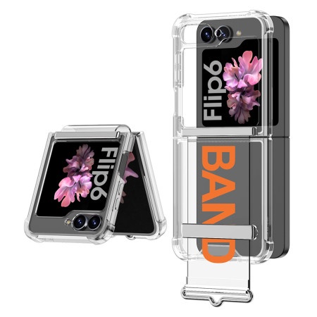 Futrola clear strap za samsung f741b galaxy z flip 6 5g narandzasta (gkk case) ( F116932 )