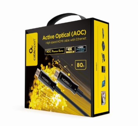 Gembird CCBP-HDMI-AOC-80M-02 active optical (AOC) High speed HDMI cable with Ethernet Premium 80m