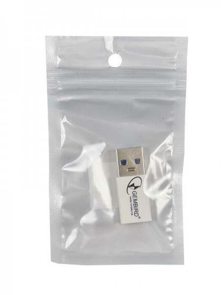 Gembird CCP-USB3-AMCM-0M USB 3.1 AM to Type-C female adapter cable, White (71)