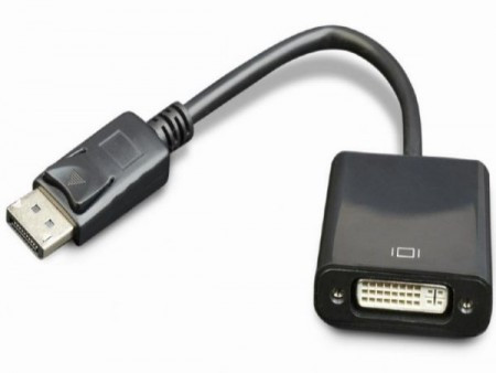 Gembird display-port to DVI adapter cable, black A-DPM-DVIF-002 - Img 1